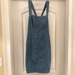 Vintage 90’s Denim Dress with Adjustable Straps Size 6 Great Condition